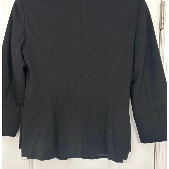 Ann Taylor Black/White Stretch Knit Cropped Blazer Size 2 - Picture 8 of 11